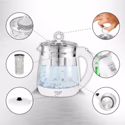 Adler AD 1299 bollitore elettrico 1,5 L 1850 W Bianco