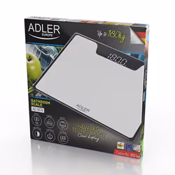 Adler AD 8174W bilance pesapersone Rettangolo Bianco Bilancia pesapersone elettronica - Vista aggiuntiva 8