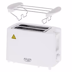 Adler AD 3223 tostapane 6 2 fetta/e 750 W Bianco - Vista aggiuntiva 2