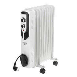 Adler AD 7816 stufetta elettrica Esterno Bianco 2000 W Riscaldatore ambiente elettrico a olio