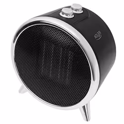 Adler AD 7742 stufetta elettrica Interno Nero, Argento 1500 W Riscaldatore ambiente elettrico con ventilatore - Vista aggiuntiva 4