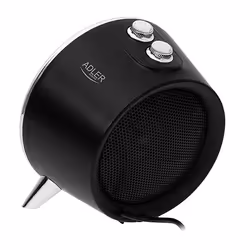 Adler AD 7742 stufetta elettrica Interno Nero, Argento 1500 W Riscaldatore ambiente elettrico con ventilatore - Vista aggiuntiva 5
