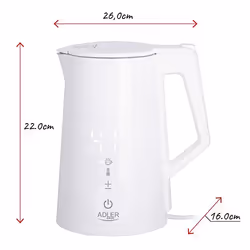 Adler AD 1345 bollitore elettrico 1,7 L 1850 W Bianco - Vista aggiuntiva 6