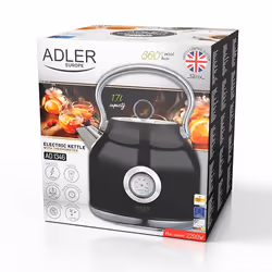 Adler AD 1346B bollitore elettrico 1,7 L 2200 W Nero, Metallico - Vista aggiuntiva 7