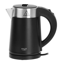 Adler AD 1372B bollitore elettrico 0,6 L 800 W Nero, Metallico