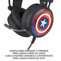 ERT Group LCMHPGCAPAM001 cuffia e auricolare Cuffie A Padiglione Gaming Multicolore - Vista aggiuntiva 3
