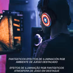 ERT Group LCMHPGCAPAM001 cuffia e auricolare Cuffie A Padiglione Gaming Multicolore - Vista aggiuntiva 5
