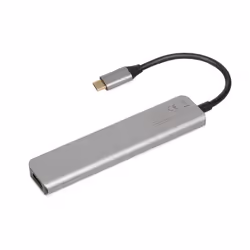 iBox IUH3SL4K hub di interfaccia USB tipo-C 5000 Mbit/s Argento