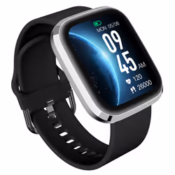 Garett Electronics GRC Style Smartwatch Argento cinturino silicone Nero - Vista aggiuntiva 2