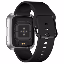 Garett Electronics GRC Style Smartwatch Argento cinturino silicone Nero - Vista aggiuntiva 6