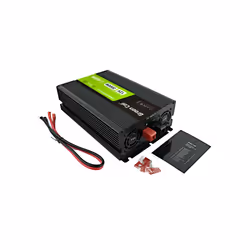 Green Cell Przetwornica napicia PowerInverter LCD 12 V 2000W/40000W Przetwornica samochodowa z wywietlaczem - czysty sinus adattatore e invertitore Auto Nero