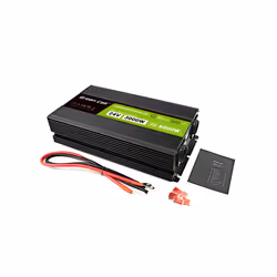 Green Cell Przetwornica napicia PowerInverter LCD 24 V 3000W/60000W Przetwornica samochodowa z wywietlaczem - czysty sinus adattatore e invertitore Auto Nero