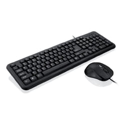 iBox OFFICE KIT II tastiera Mouse incluso USB QWERTY Inglese Nero