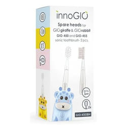 innoGIO GIO-450BH testina per spazzolino 2 pz Trasparente