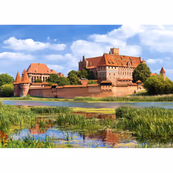 Castorland Malbork Castle, Poland 3000 pcs Puzzle 3000 pz Landscape