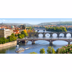 Castorland Vltava Bridges in Prague 4000 pcs Puzzle 4000 pz Città
