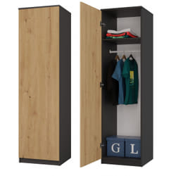 Topeshop SD-50 ANT/ART KPL armadio/guardaroba per camera da letto 5 ripiani 1 porta/porte