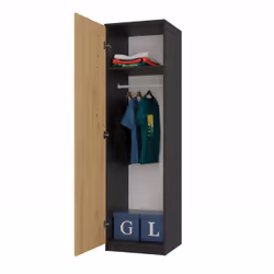 Topeshop SD-50 ANT/ART KPL armadio/guardaroba per camera da letto 5 ripiani 1 porta/porte