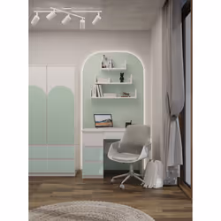 Topeshop MIJAS L FR MINT KPL scrivania per computer Verde, Bianco - Vista aggiuntiva 2