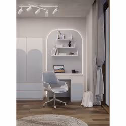 Topeshop MIJAS P FR BLUE KPL scrivania per computer Blu, Bianco - Vista aggiuntiva 2