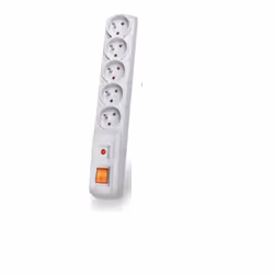 HSK DATA Acar F5 1.5m, 1,5 m, Interno/esterno, Plastica, Grigio, Universale, 5 presa(e) AC