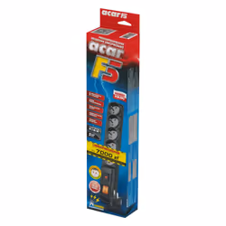 HSK DATA Acar F5 1.5m prolunghe e multiple 1,5 m 5 presa(e) AC Interno/esterno Grigio