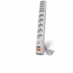 HSK DATA ALP-ACARS10---1N, 3 m, Interno, Plastica, Grigio, Universale, 5 presa(e) AC