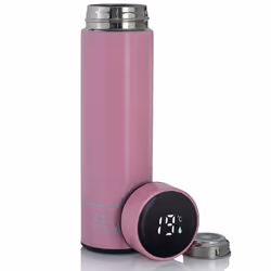 Extralink Tazza termica Smart Travel Mug Rosa con display a LED, Rosa, Acciaio inox, Acciaio inox, Plastica, Caffè, Succo, Tè ...