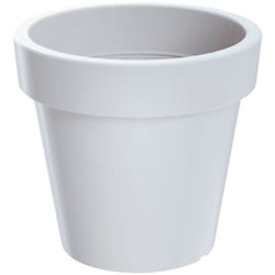 Prosperplast - Vaso Lofly in plastica Bianco 49 (lunghezza) x 49 (larghezza) x 45,5 (altezza) cm
