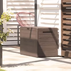 Organizza i tuoi spazi all’aperto con il Baule Multifunzionale da Esterno da 280L in elegante colore marrone. Capacità genero ...