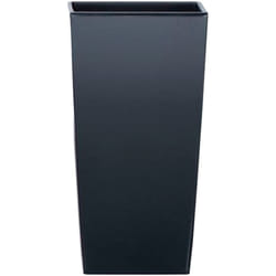 Prosperplast - urbi quadrato in plastica con contenitore 19 litri colore antracite, 45 x 24 x 24 cms