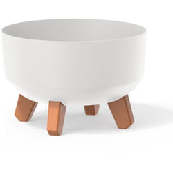 Prosperplast - Vaso da fiori 3,8L Gracia 23,5x23,5x15,5 cm, Bianco - Bianco