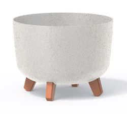 Prosperplast - Vaso da fiori 9,8L Gracia 28,5x28,5x22 cm, Bianco eco - Bianco eco