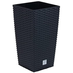 Prosperplast - Vaso di fiori Rato 11,4 litri con inserto 20 x 20 x 37,6 cm in colore antracite.