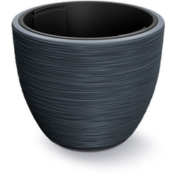 Prosperplast - casaria® Vaso da fiori 30L 40x32cm vaso con scanalature con inserto in plastica fioriera da giardino resistente vasi Anthrazit (de)