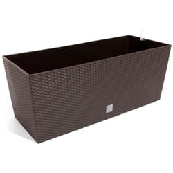 Prosperplast - Fioriera Rato 30 litri con sistema di irrigazione in color cioccolato 60 x 25 x 24 cm