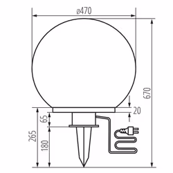 Kanlux S.A. 23512 illuminazione da esterno E27 LED 40 W - Vista aggiuntiva 4