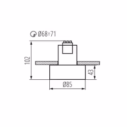 Kanlux S.A. 27578 illuminazione da soffitto GU10 - Vista aggiuntiva 5