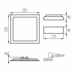 Kanlux S.A. 28943 illuminazione da soffitto LED - Vista aggiuntiva 8