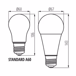 Kanlux S.A. 33747 lampada LED Bianco 4000 K 19 W E27 E