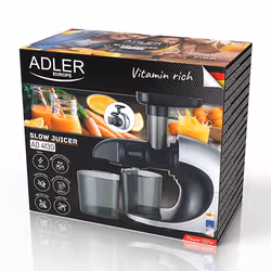 Adler Slow Juicer 4130 Estrattore di succo 150 W Nero, Acciaio inox - Vista aggiuntiva 6
