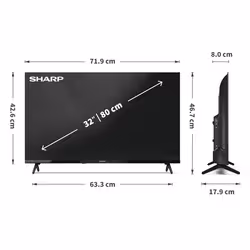 Sharp 32HA1205E TV 81,3 cm (32") HD - Vista aggiuntiva 8