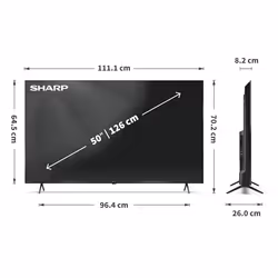 Sharp 50HP5265E TV 127 cm (50") 4K Ultra HD Smart TV Wi-Fi Nero - Vista aggiuntiva 8