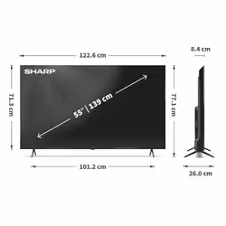 Sharp 55HL4265E TV 139,7 cm (55") 4K Ultra HD Smart TV Wi-Fi Nero - Vista aggiuntiva 8