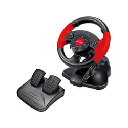 xlyne EG103 periferica di gioco Nero, Rosso Volante Digitale PC, Playstation 2, Playstation 3