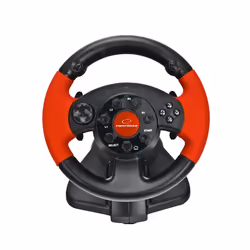 xlyne EG103 periferica di gioco Nero, Rosso Volante Digitale PC, Playstation 2, Playstation 3
