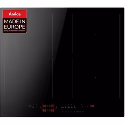 Amica KMI 776 660 C, Nero, Da incasso, 60 cm, Piano cottura a induzione, Ceramica, 4 Fornello(i)