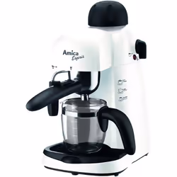 Amica CD 1011, Macchina per espresso, 0,24 L, Caffè macinato, Nero, Bianco