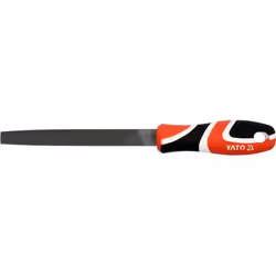 Yato YT-62328, Lima, Raccoglitore piatto, Metallo, Acciaio al carbonio, Polipropilene, Nero, Rosso, Bianco