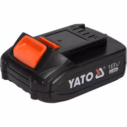 Yato YT-82842, Batteria, Ioni di Litio, 2 Ah, 18 V, Yato, Nero, Rosso